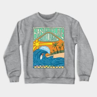 Banzai Pipeline Oahu Hawaii Crewneck Sweatshirt